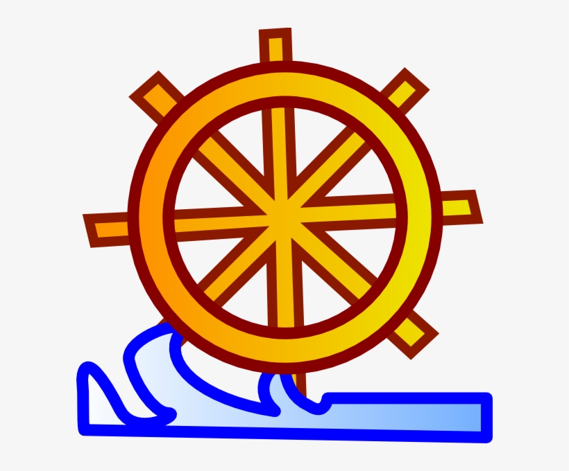 How To Set Use Waves And Ship Wheel Clipart, transparent png