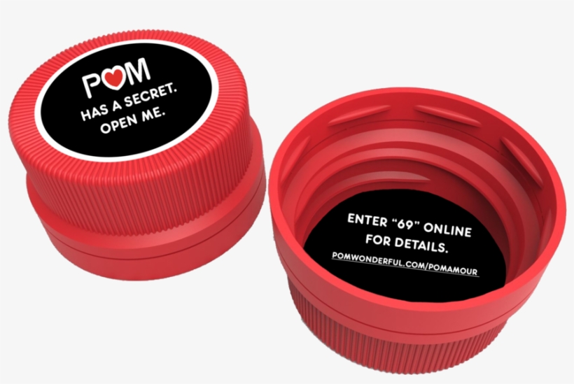 Pom Juice Experiential Bottole Cap - Pom Wonderful, transparent png