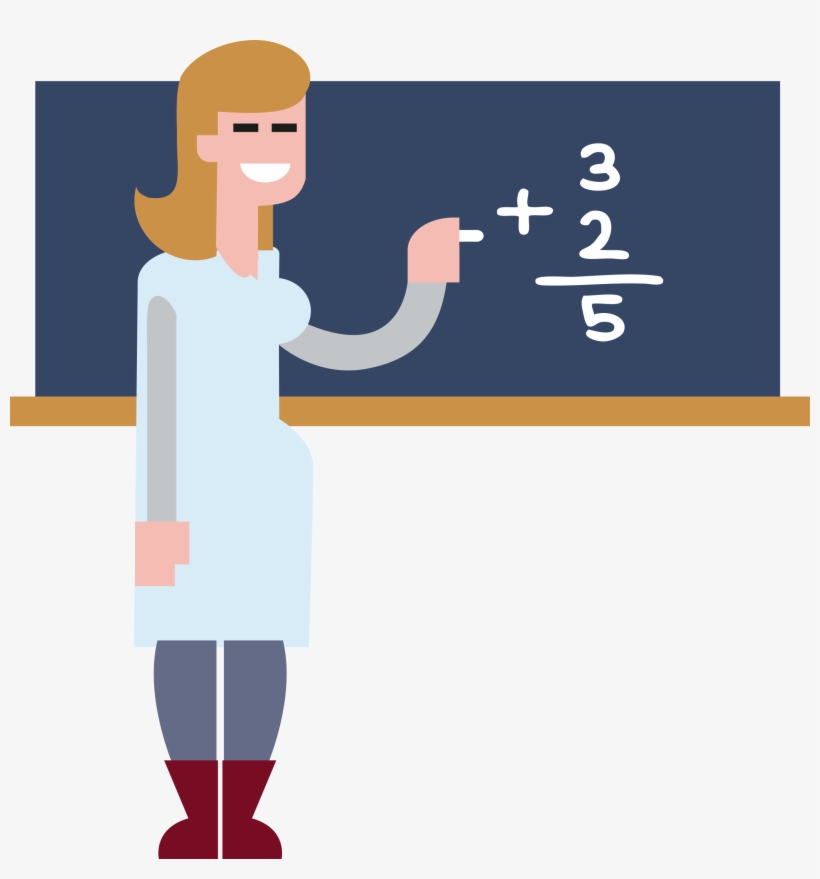 Transparent Teacher Math - Maths Teacher Clipart, transparent png