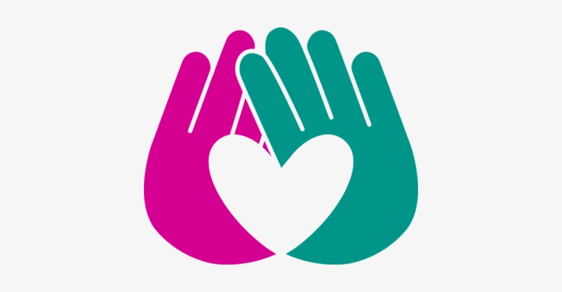 Rise Up Against Bullying - Two Hands Making A Heart Logo, transparent png