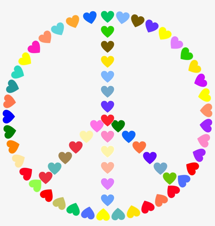 Peace Symbol Clipart Baby - Love And Peace Signs, transparent png