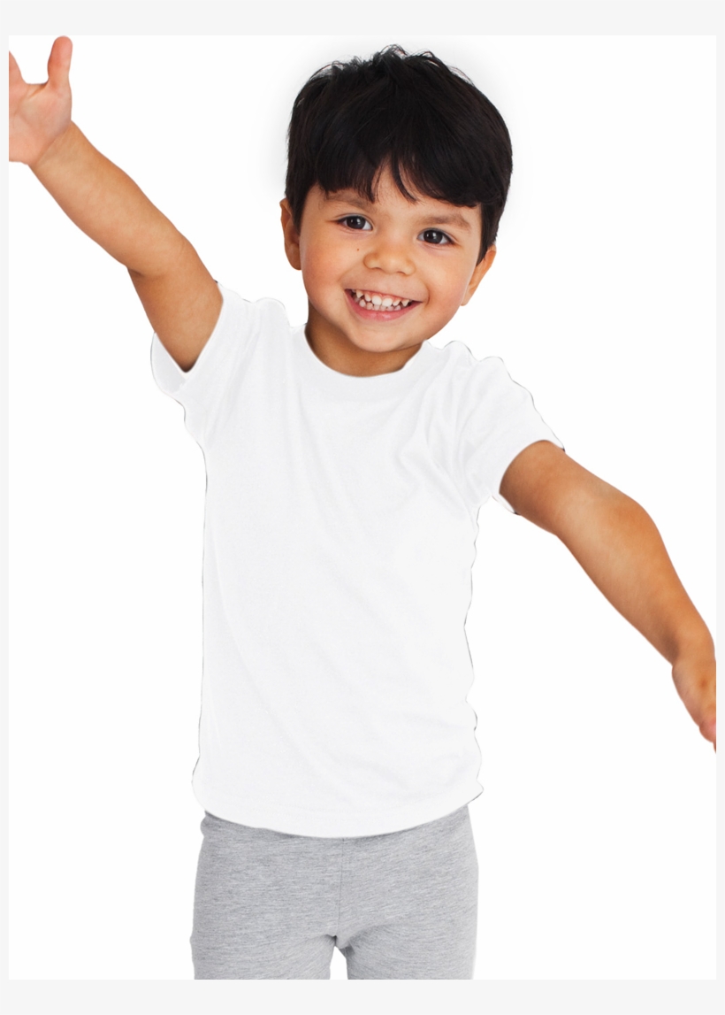 American Apparel Globally Made Kids - Kids Black Shirt Model, transparent png