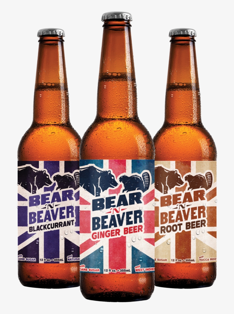 Premium Craft Ginger Beer Served Icy Cold In Brown - Bear And Beaver Ginger Beer, transparent png