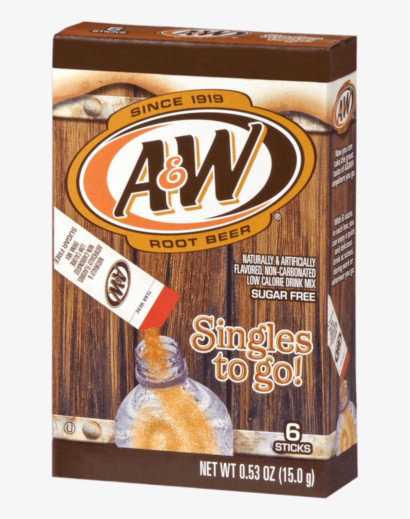 A&w Root Beer Singles - Root Beer Singles To Go, transparent png