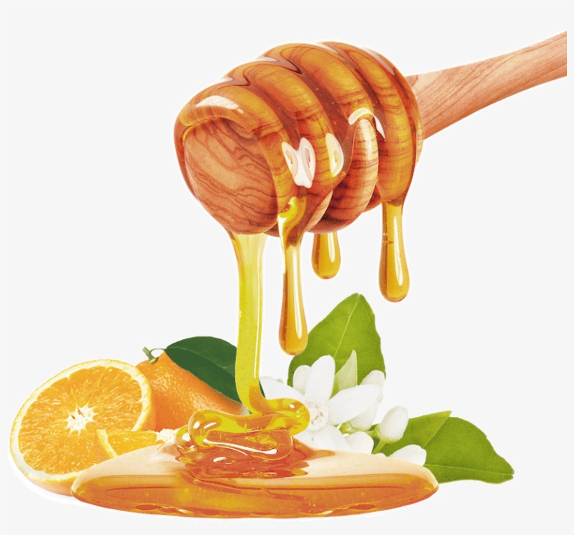Thus, It Can Be Used To Elaborate Fruit Products, Yogurts, - Honey Dripping Down, transparent png