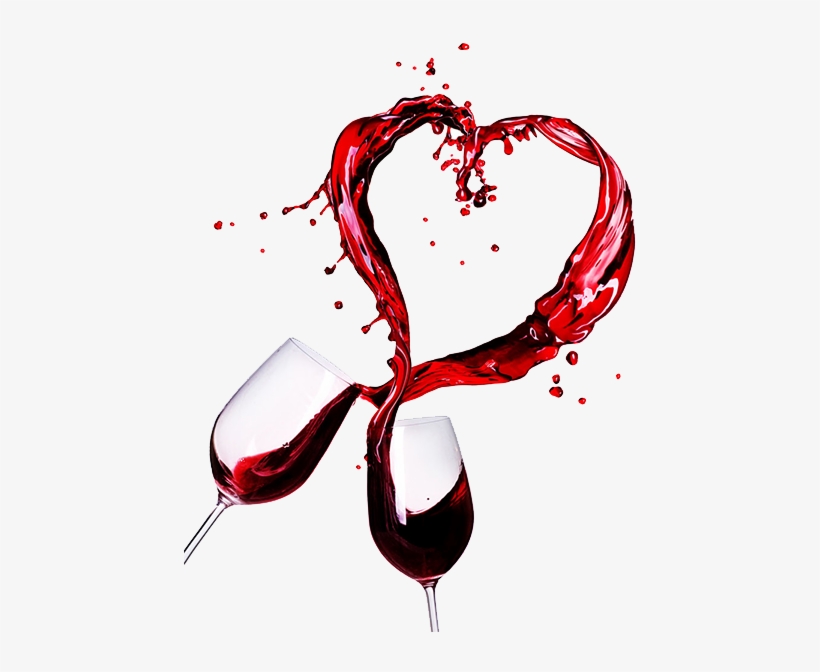 Before Brock Lindsay Was A Wine Maker, And Vineyard - Wine Glasses With Hearts, transparent png