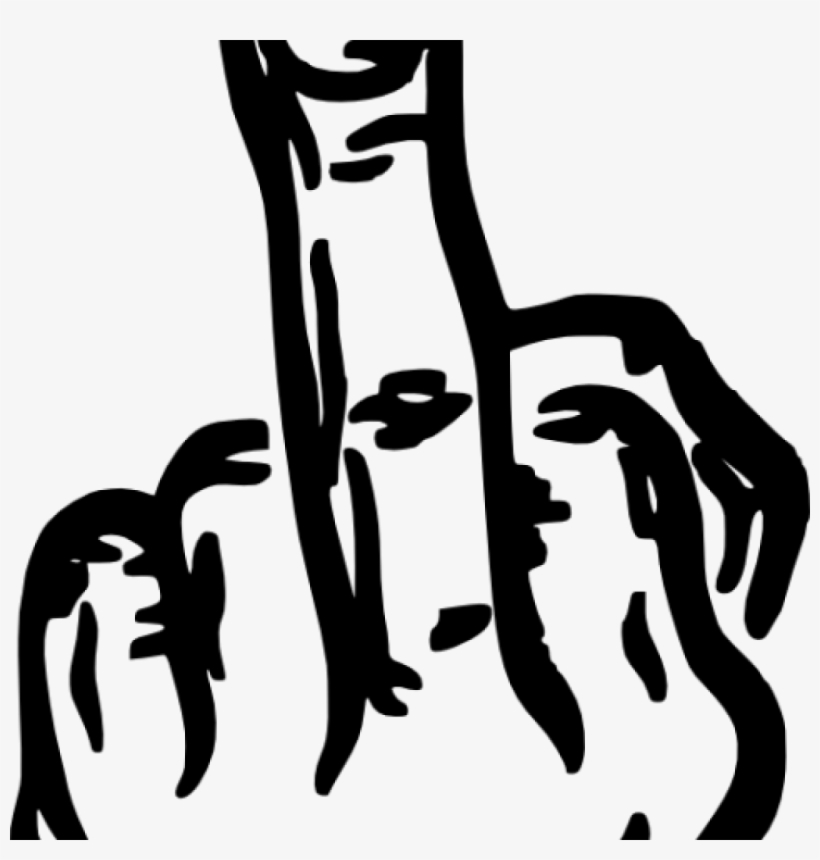 1024 X 1024 5 - Middle Finger Transparent, transparent png