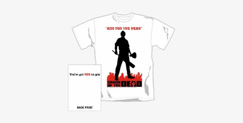 Shaun Of The Dead Camiseta Ilustrada Con El Logotipo - T Shirt, transparent png