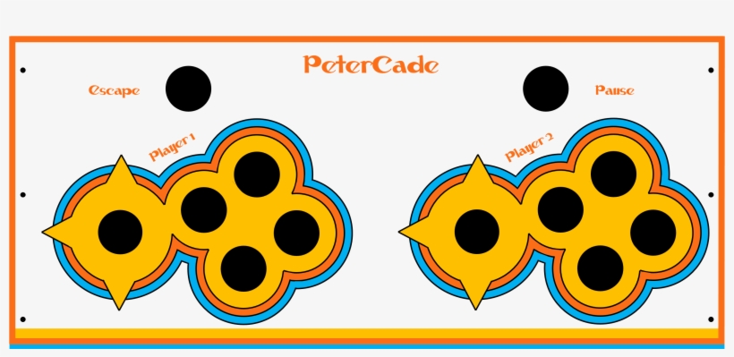 Here Is A Png Of The Control Panel And A Pdf Of The - Artwork Panel Arcade, transparent png