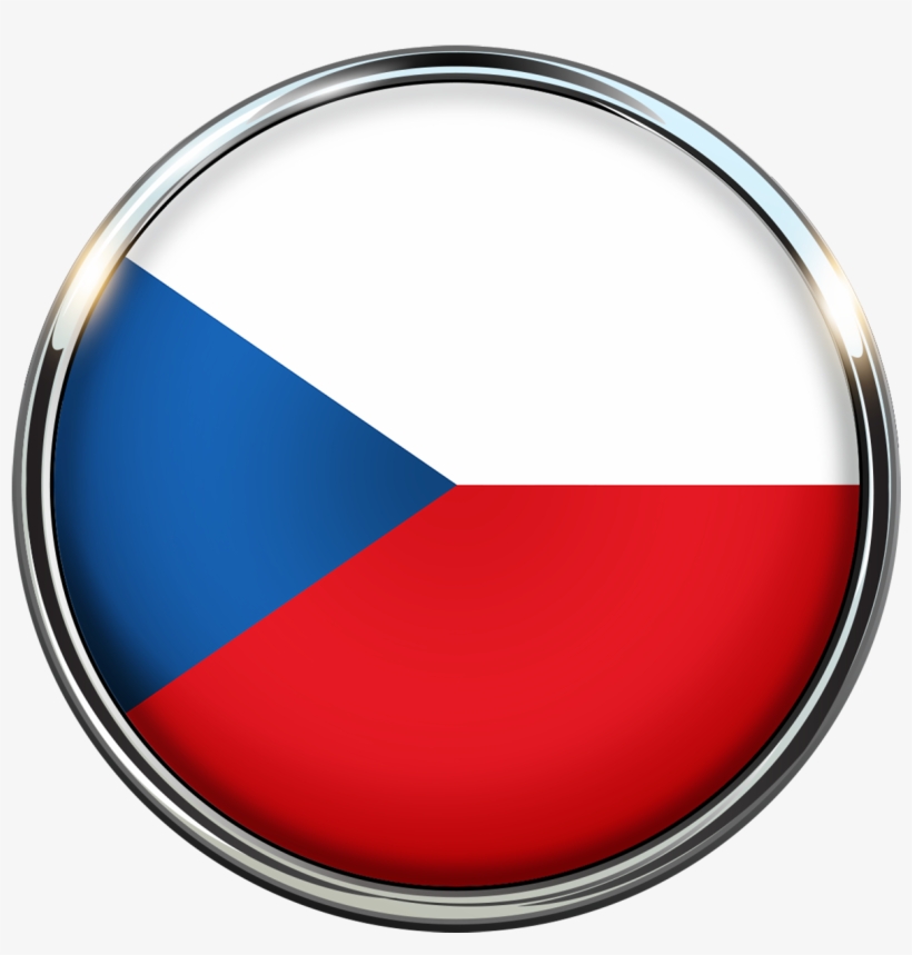 Czech Republic Flag Circle Color 1524516 - Bandeira Republica Checa Png, transparent png