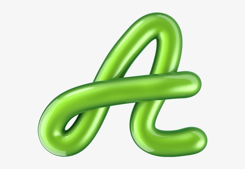 Glossy Green Font - Sign, transparent png