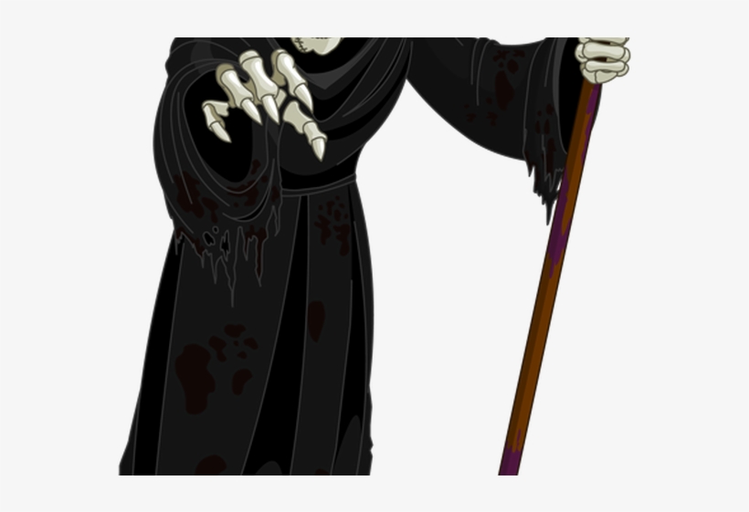 Reaper Clipart Halloween Skeleton Head - Clip Art, transparent png