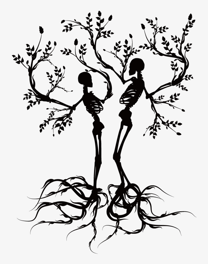 1181 X 1181 2 - Skull Tree Branch, transparent png