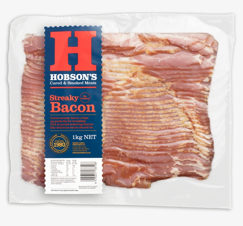 Streaky Bacon Par-cooked 1kg - Knackwurst, transparent png
