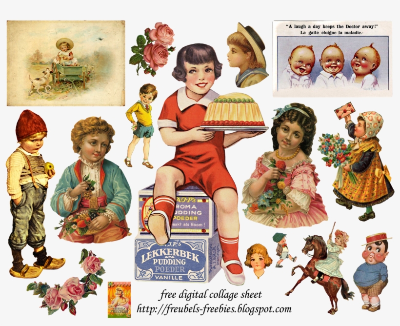 Vintage Ephemera, Vintage Art, Collage Sheet, Digital - Vintage Collage Png, transparent png