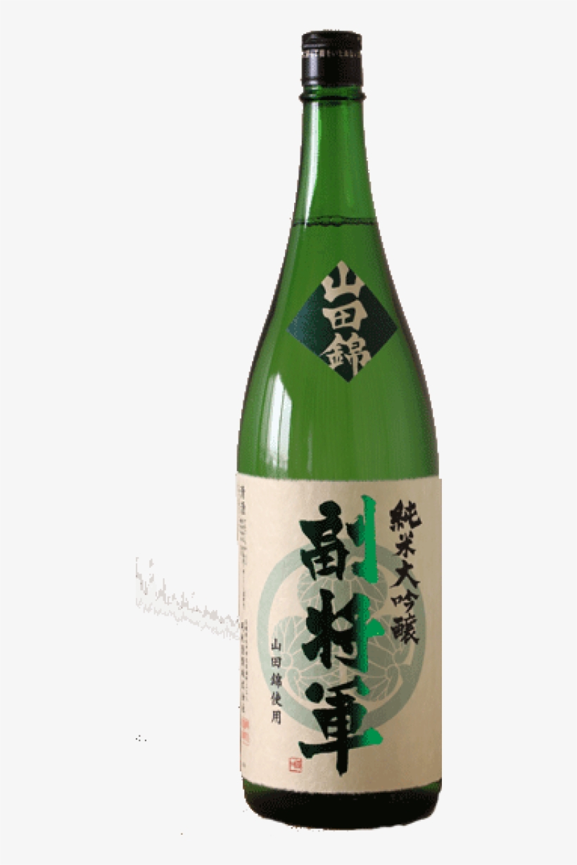 Fuku Shogun Junmai Daiginjyo Sake - Glass Bottle, transparent png