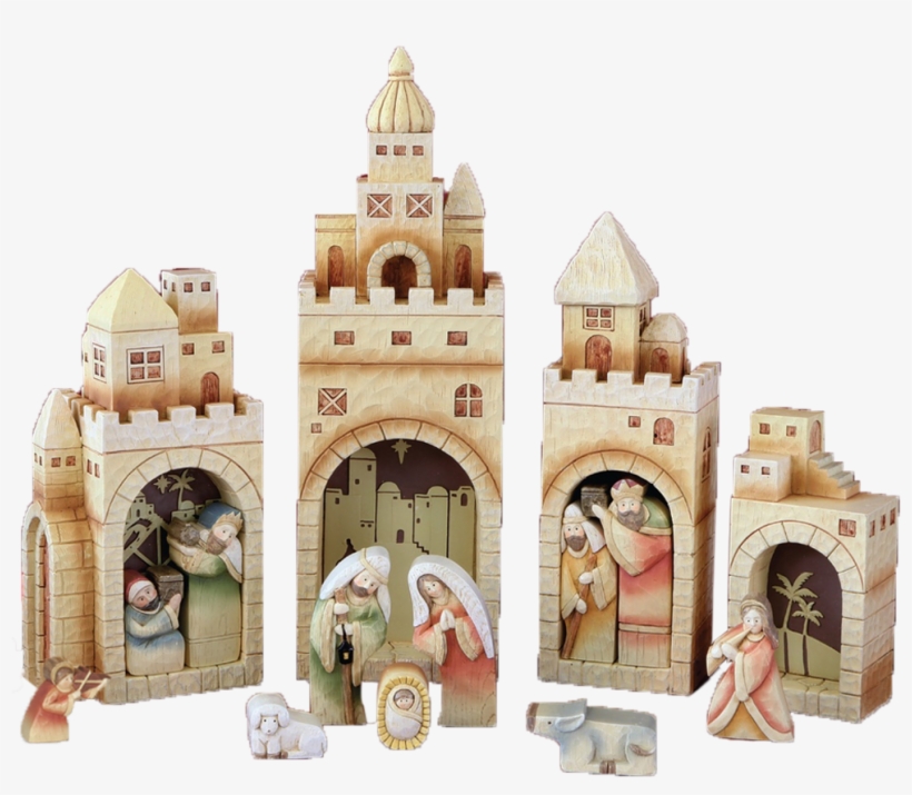 Nativity Village - Figurine, transparent png