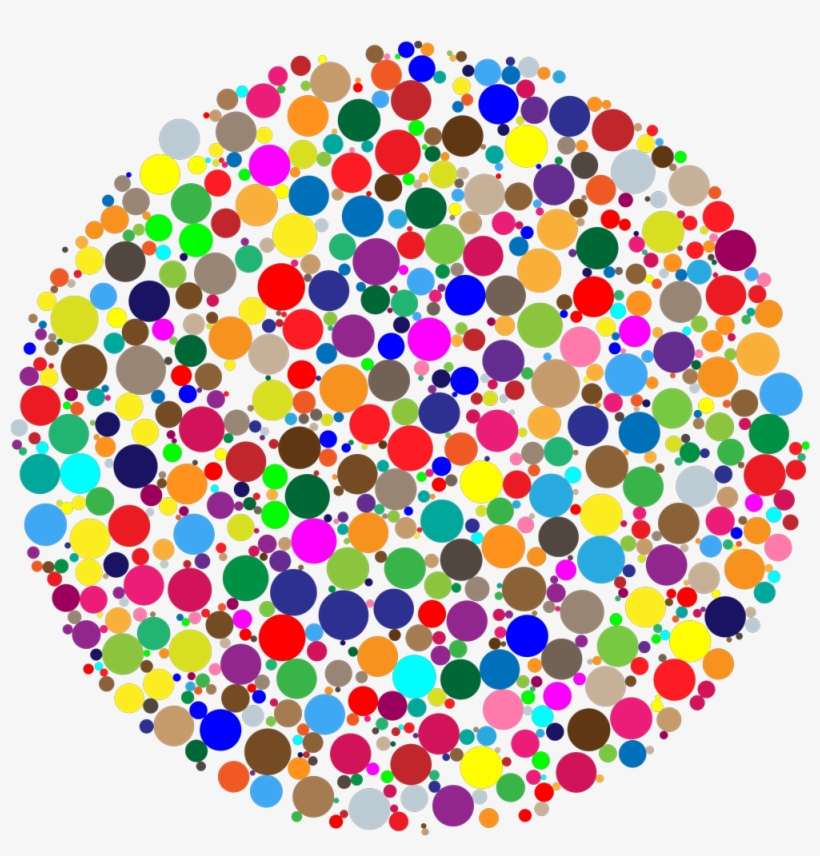Colorful Circle Fractal - Colorful Circles, transparent png