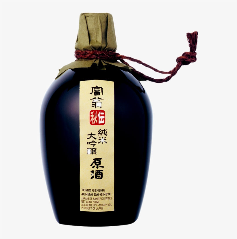 Pause - Tomio Genrei Junmai Daiginjo Sake, transparent png