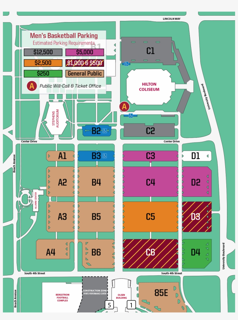 Iowa State Athletics - Iowa State Men's Basketball Parking, transparent png