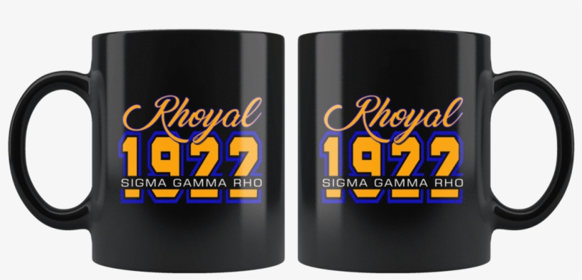 Sigma Gamma Rho Black Mug - Mug, transparent png