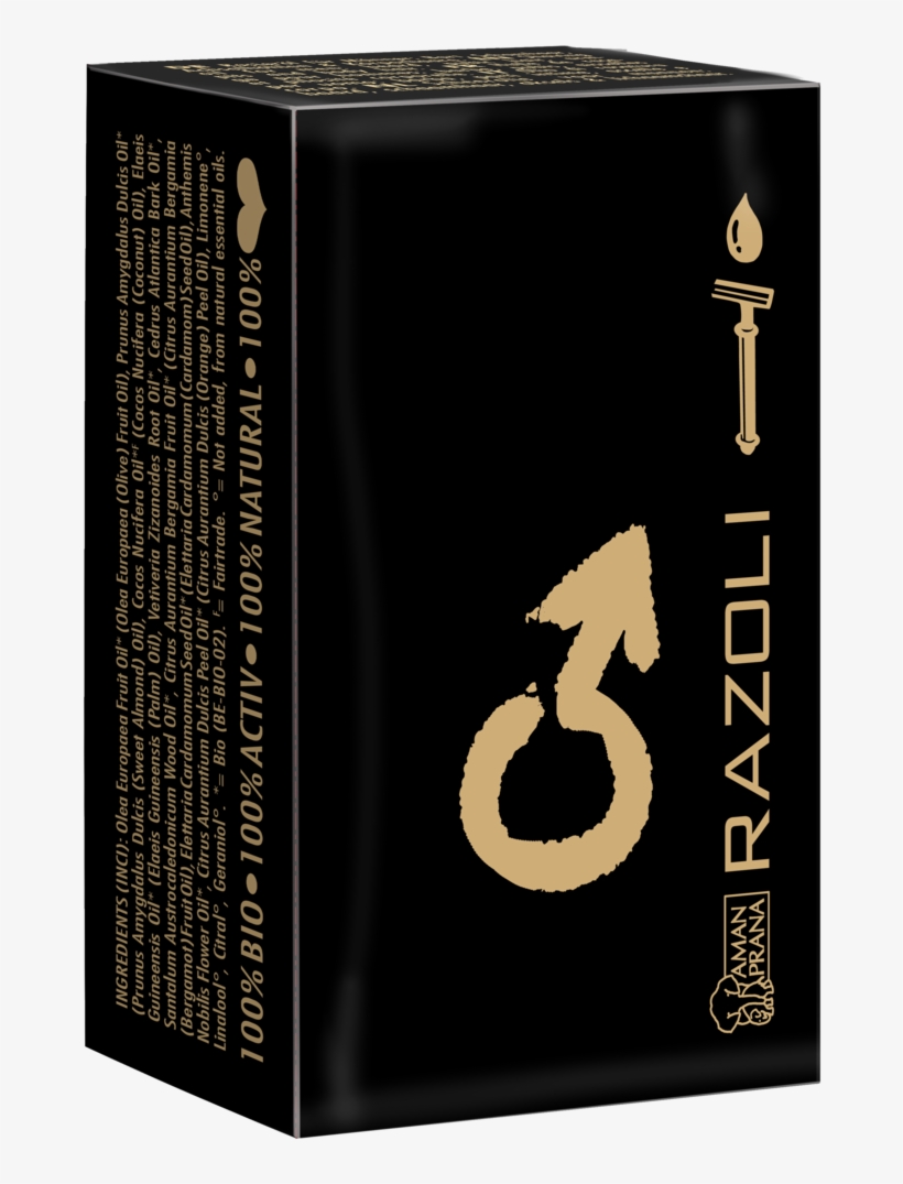 Download Amanprana Razoli Shaving Oil Man Package - Huile Rasage Femme, transparent png