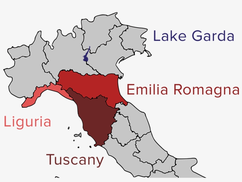 Italy Map Half - Map, transparent png