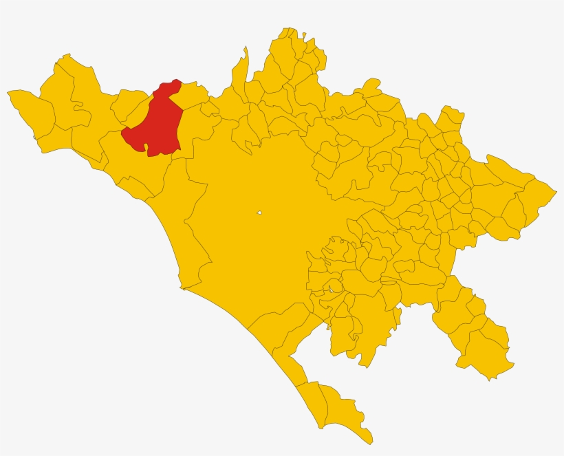 Map Of Comune Of Bracciano - Rome Outline Map, transparent png