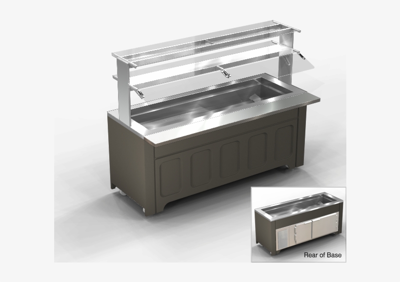 Refrigerated Base And Refrigerated Salad, Condiment - Stainless Steel Salad Bar, transparent png