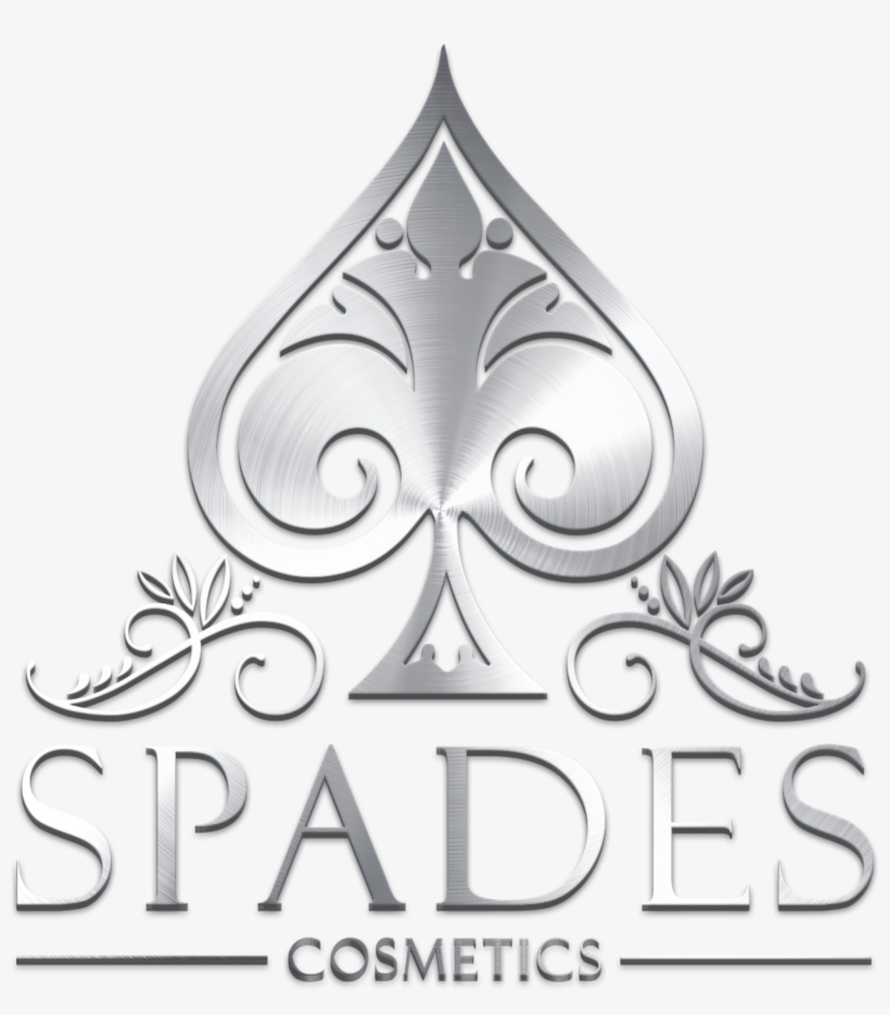 Spades Silver Logo - Logo Spades Cosmetics, transparent png
