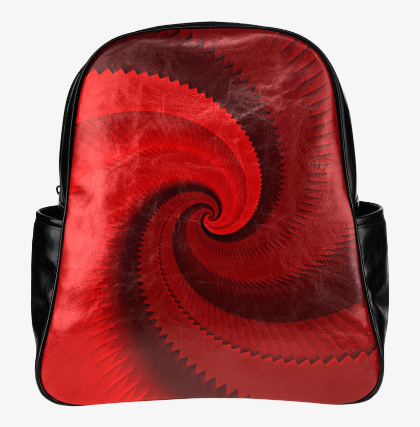 Red Rose Dragon Scales Spiral Multi-pockets Backpack - Laptop Bag, transparent png