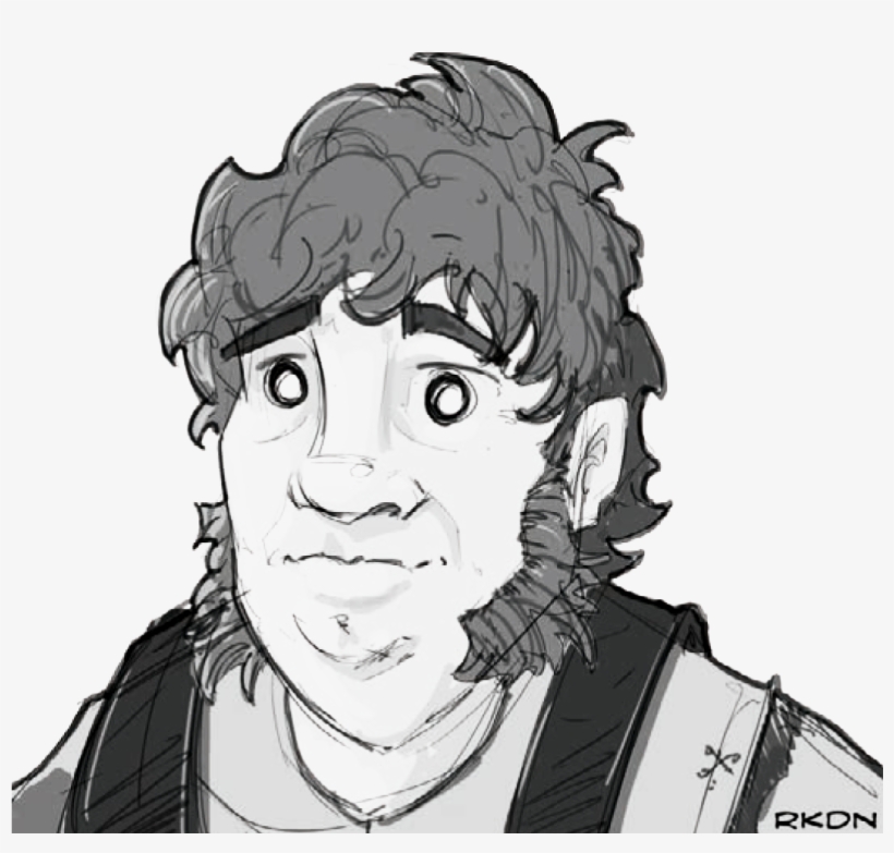 Hogan Has Shaggy, Unkempt Brown Hair Growing Down Into - Cartoon, transparent png