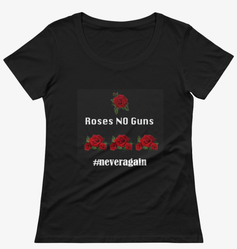 Roses No Guns Ladies' Scoopneck T-shirt - I M Judging You Shirt, transparent png