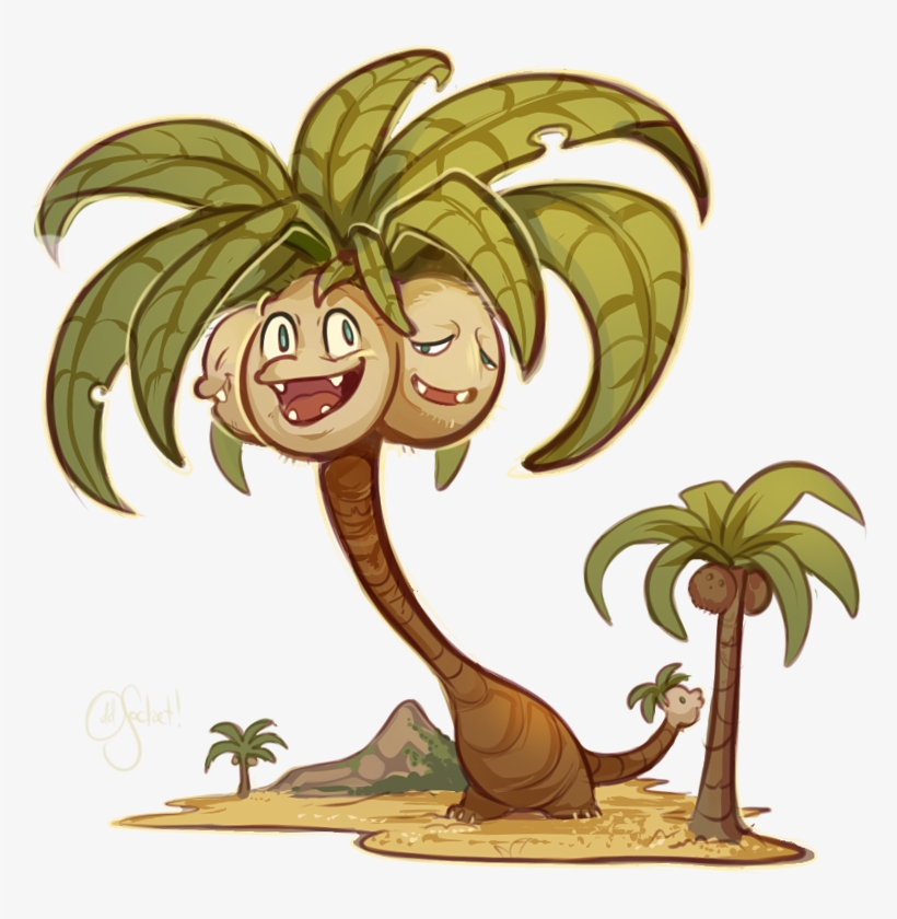 Alolan Exeggutor By Oddsocket - Illustration, transparent png