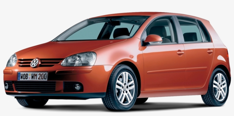 Orange Volkswagen Golf - Volkswagen Golf Mk5, transparent png