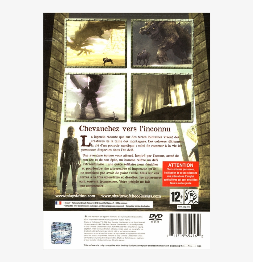 Shadow Of The Colossus Ps2 Tapa, transparent png