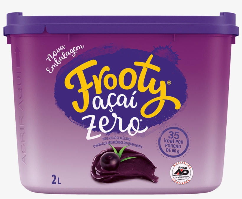 2l - Frooty Açaí Zero Açúcar, transparent png
