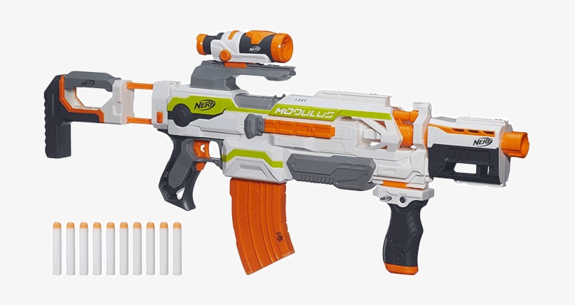 Nerf N Strike Modulus Ecs 10 Blaster Main - Modulus Nerf Gun, transparent png
