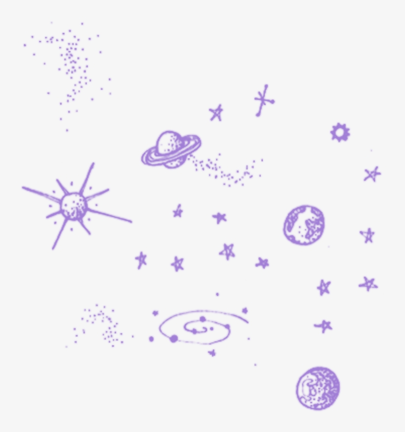 Stickers Sticker - Simple Solar System Doodle, transparent png