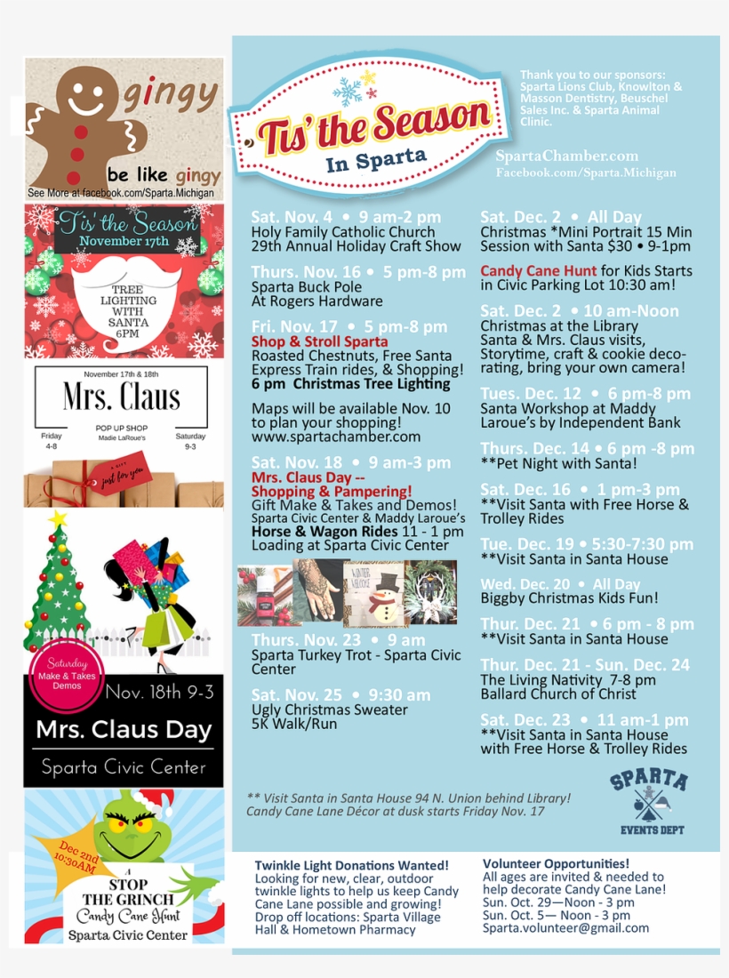 Sparta Michigan Official Site - Christmas Shopping, transparent png