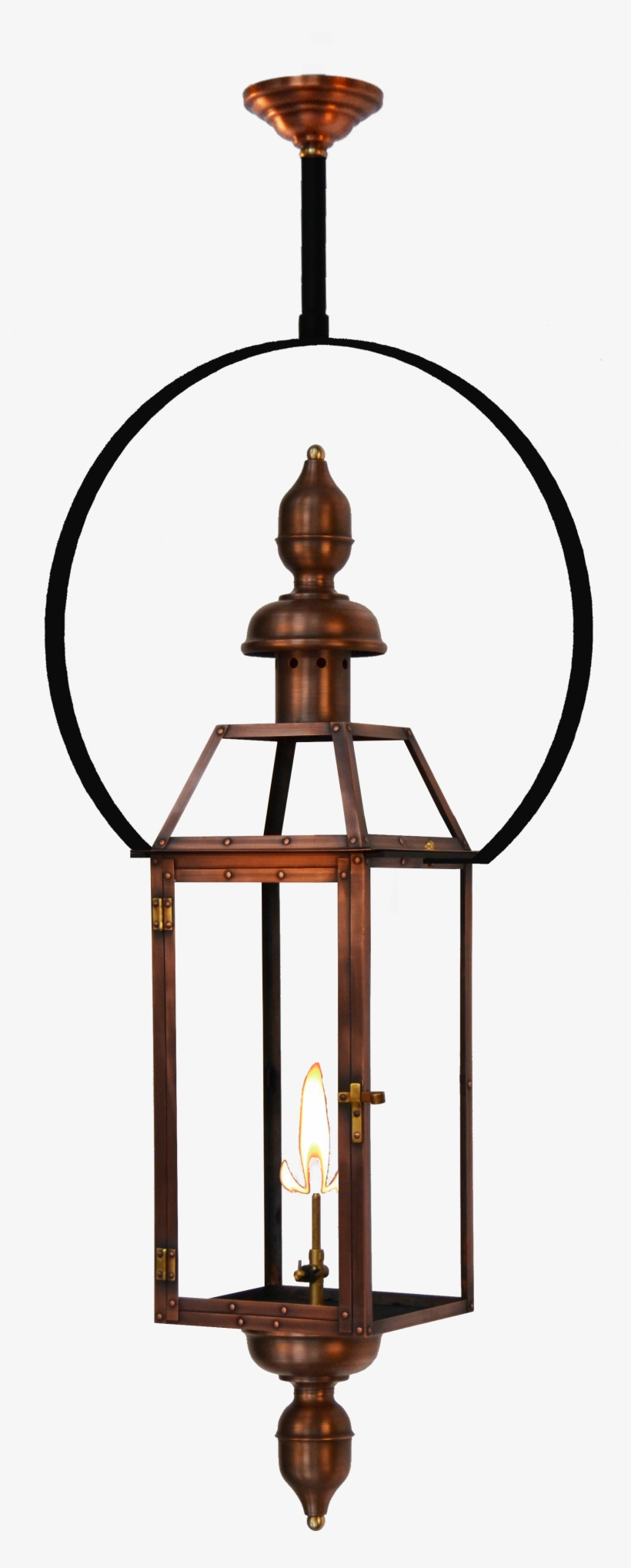 Oakley Lantern With London Top And Bottom Finials On - Brass, transparent png