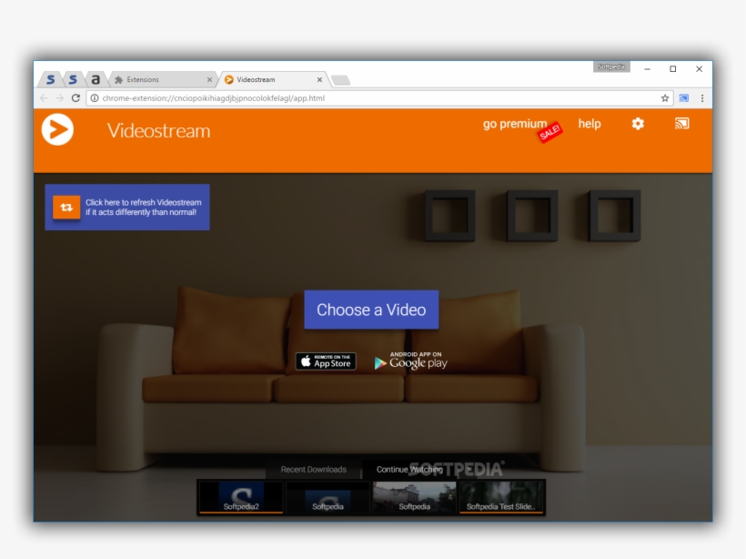Videostream For Google Chromecast - Studio Couch, transparent png