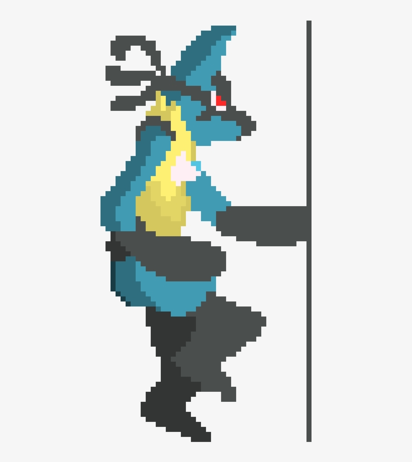 Mega Lucario Run2 - Illustration, transparent png