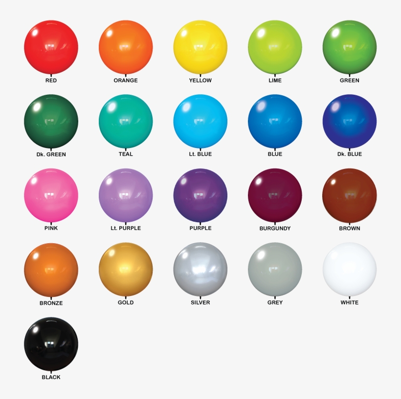 Duraballoon® Replacement Balloons Dbrpbnmc999 - Balloon Colors, transparent png