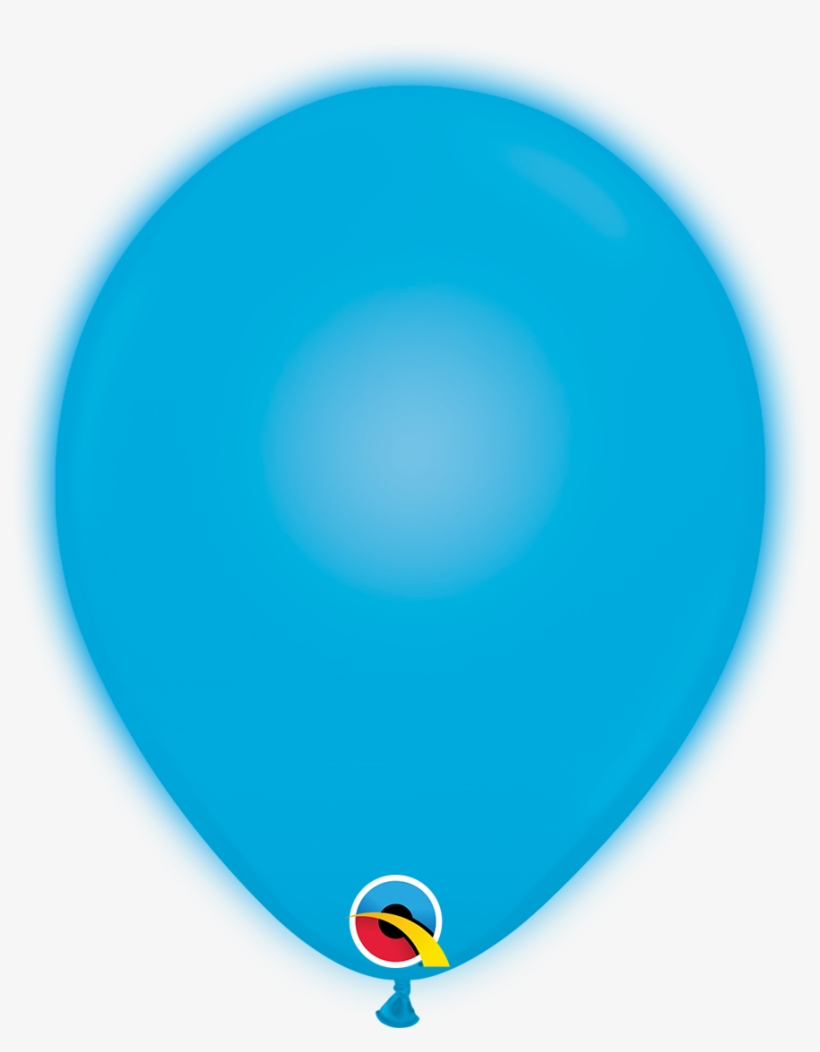 11" Q-lite Blue 5 Count Qualatex Light Up Latex Balloons - Balloon, transparent png