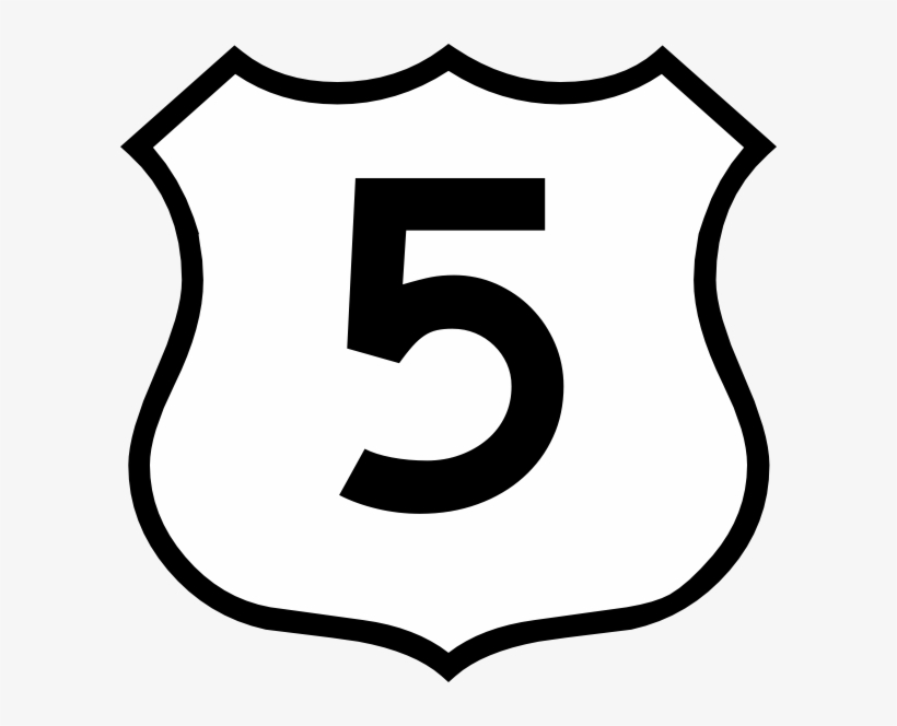 5 - Us Highway Sign, transparent png