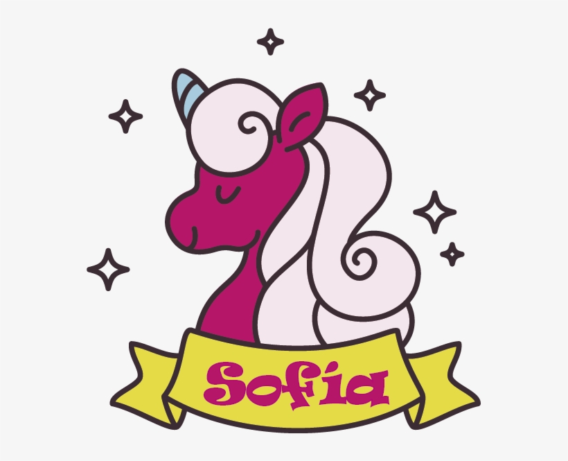 Vinilo Unicornio Con Nombre Personalizado - Nursery, transparent png
