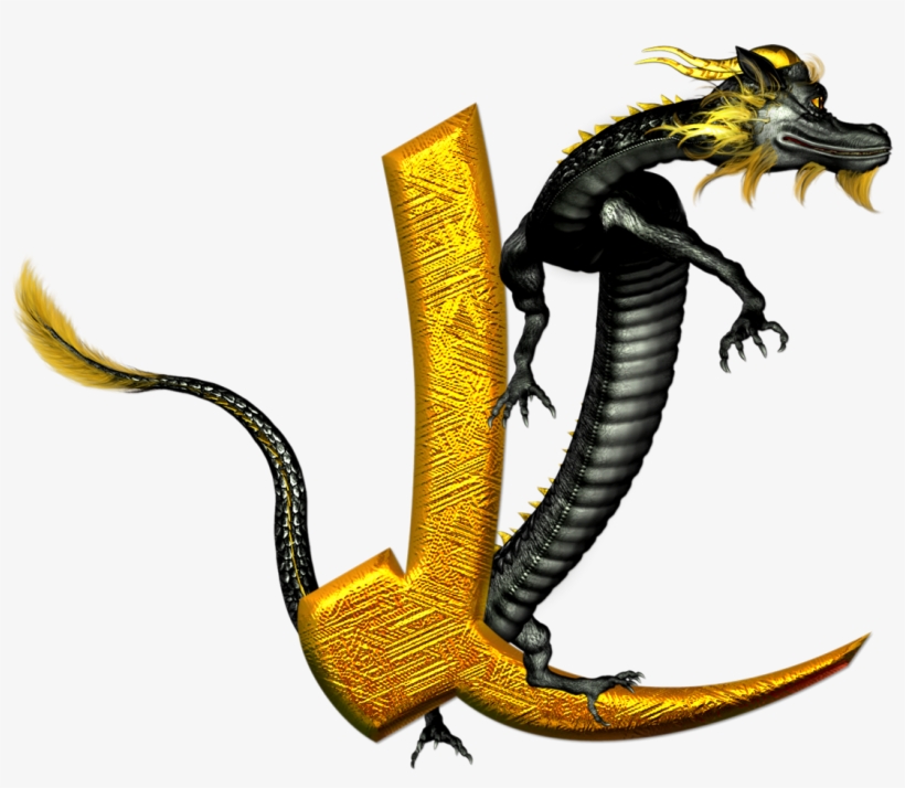 Alfabeto Animal, Scrapbook Images, Gold Dragon, Alphabet - Gifs De Letras Chinas, transparent png