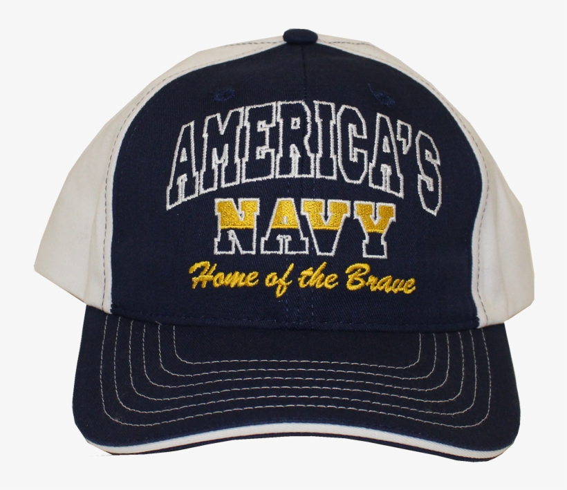 12252 - U - S - Navy Hat America Home Of The Brave - Baseball Cap, transparent png