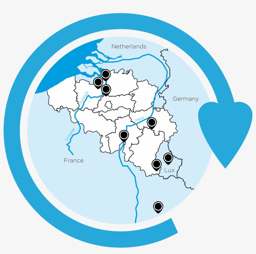 Bst Clip - Map Of Belgium, transparent png